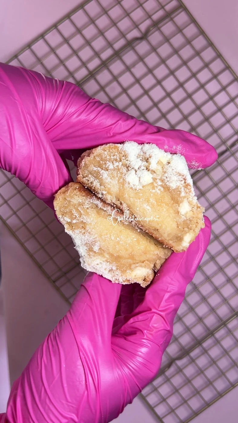 Centros suaves y cremosos: fotografía original de las cookies del curso